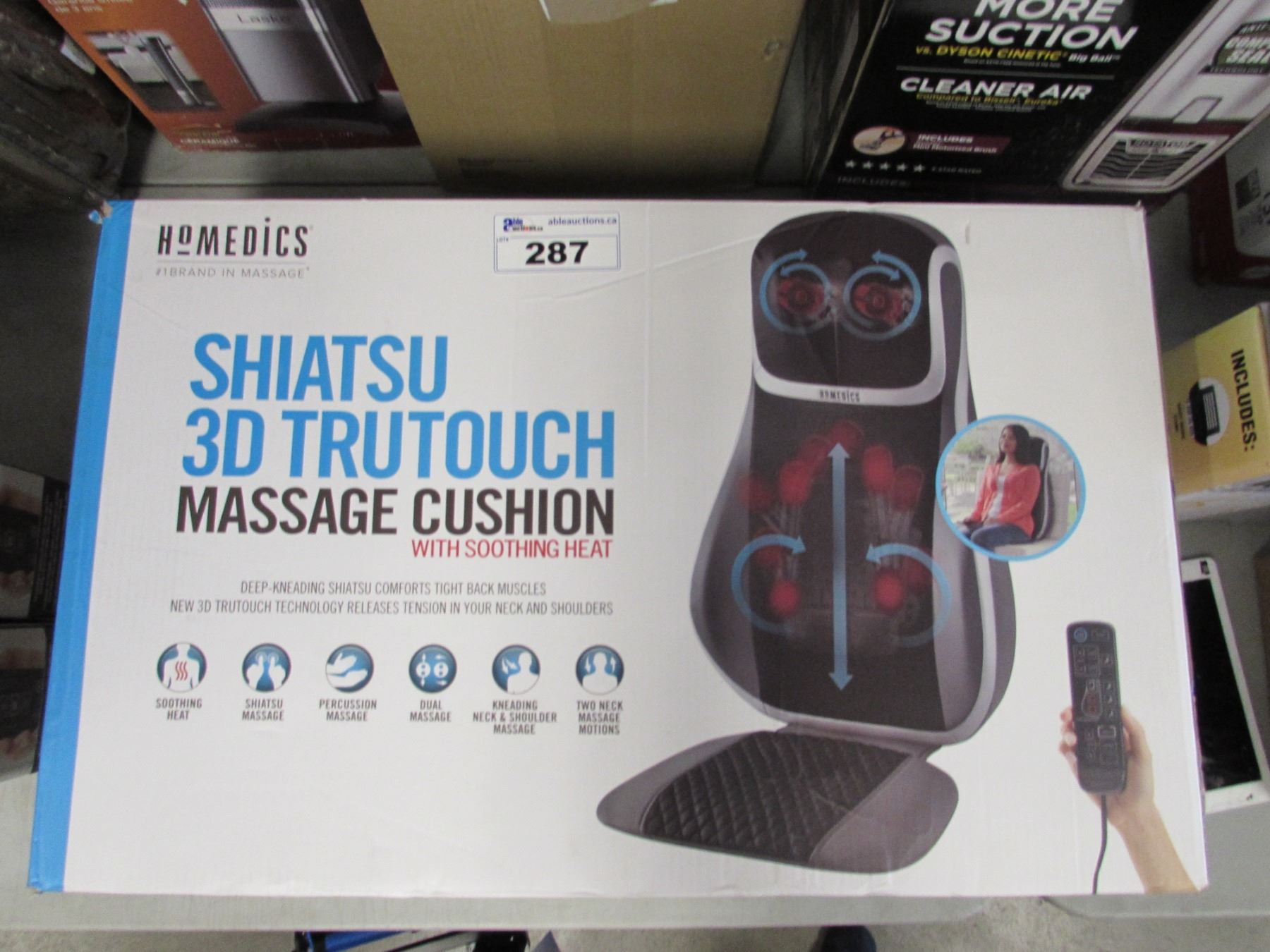 Homedics Shiatsu 3d Trutouch Massage Cushion With Soothing Heat