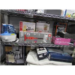 SMALL HUMIDIFIER, 4-CUP STEAM ESPRESSO, DIRT DEVIL SIMPLISTIK VAC, EXTREME STEAM MACHINE, SINGLE