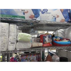 DIAPERS, SKIP HOP BOOSTER SEAT, CRIB/BED RAIL, SKIP HOP NIGHTLIGHT SOOTHER, PLUSH CAT DOLL, ETC