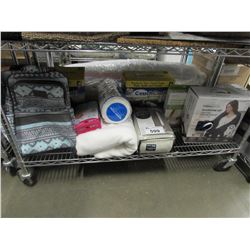 BACKPACK, MEMORY FOAM SUPPORTIVE COMFORT PILLOW, THROW BLANKET, TOTAL BLACKOUT CURTAINS, COUCH COAT