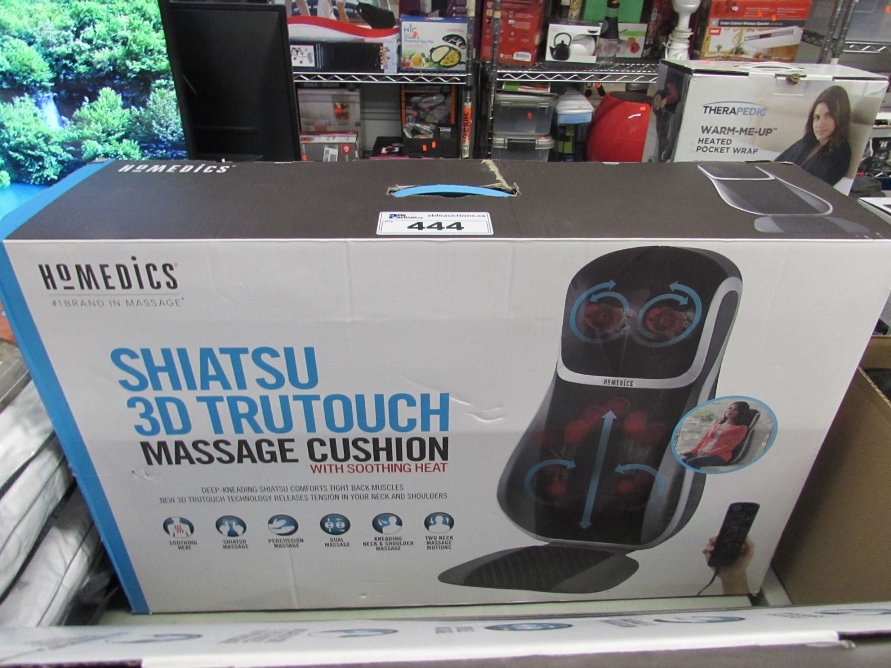 Homedics Shiatsu 3d Tru Touch Massage Cushion With Soothing Heat