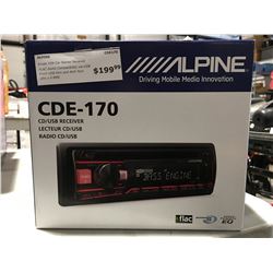ALPINE CDE-170 CD/USB RECEIVER CAR STEREO