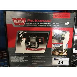 WARN PROVANTAGE POWER SPORTS WINCH WITH. STEEL ROPE