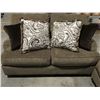 Image 3 : 2PCS BEIGE UPHOLSTERED SOFA & LOVE SEAT SET WITH 9 THROW CUSHIONS