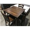 Image 1 : COUNTER HEIGHT TABLE WITH 4 CHAIRS