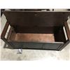 Image 2 : CHOCOLATE BROWN FINISH BENCH SEAT WITH UNDER SEAT STORAGE