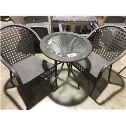 3PCS OUTDOOR/PATIO TABLE & CHAIR SET