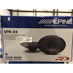 ALPINE SPR-69 COAXIAL 2-WAY SPEAKER SYSTEM