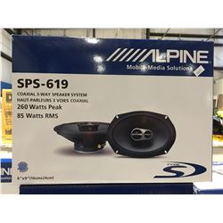 ALPINE SPS-619 COAXIAL 3-WAY SPEAKER SYSTEM