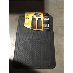 ARMORALL 4 PIECE VEHICLE BLACK RUBBER FLOOR MATS