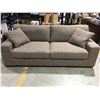 Image 1 : DRIFT WOOD GREY UPHOLSTERED SOFA WITH 2 THROW CUSHIONS