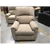 Image 2 : LIGHT BEIGE UPHOLSTERED POWER RECLINER