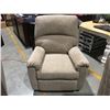 Image 2 : LIGHT BEIGE UPHOLSTERED POWER RECLINER