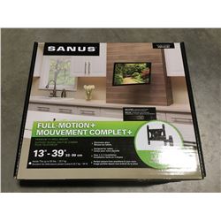 SANUS FULL MOTION TV WALL MOUNT - FITS 13" - 39"