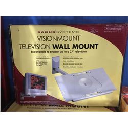 SANOS VISION MOUNT TV WALL MOUNT - FITS UP TO 27" TV (SILVER)