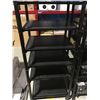 Image 2 : 6 TIER BLACK WOOD & METAL AUDIO/VIDEO STAND