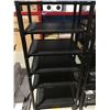Image 2 : 6 TIER BLACK WOOD & METAL AUDIO/VIDEO STAND