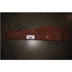 BROWN LEATHER RIFLE CASE