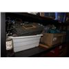 Image 2 : SHELF LOT OF ASSORTED MISC HAND AND POWER  TOOLS AND SUBMERSIBLE PUMP
