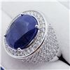 Image 2 : SILVER MEN'S SAPPHIRE CZ RING