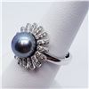Image 2 : SILVER PEARL CZ RING
