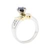 Image 4 : Platinum and 18KT Yellow Gold 1.95 ctw Sapphire and Diamond Ring