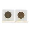 Image 2 : Lot of 1818 & 1838 Large One Cent Coins in Old Flip