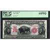 Image 1 : 1901 $10 Bison Legal Tender Note Fr.119 PCGS Very Choice New 64PPQ