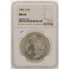 Image 1 : 1881-S $1 Morgan Silver Dollar Coin NGC MS64