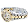 Image 5 : Rolex Ladies Two Tone 14K MOP Emerald String Diamond Datejust Wristwatch