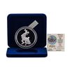 Image 1 : 1988 Rarities Mint Walt Disney Goofy & Pluto 5 oz .999 Silver Coin w/Box & COA