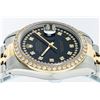 Image 3 : Rolex Men's Two Tone 14K Black String VS Diamond Datejust Wristwatch