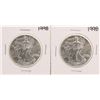 Image 1 : Lot of (2) 1998 $1 American Silver Eagle Coins