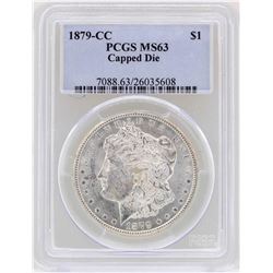 1879-CC Capped Die $1 Morgan Silver Dollar Coin PCGS MS63