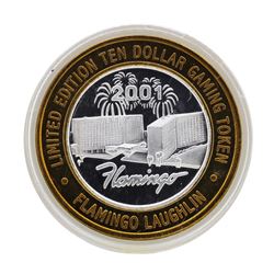 .999 Silver Flamingo Las Vegas Nevada $10 Casino Limited Edition Gaming Token