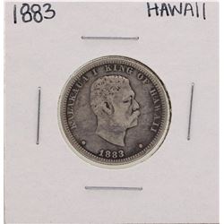 1883 Kingdom of Hawaii Quarter Coin