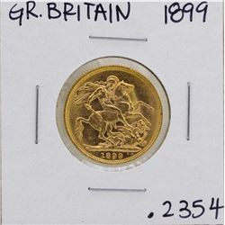 1899 Great Britain Queen Victoria Sovereign Gold Coin