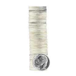 Roll of (50) 1961-D Brilliant Uncirculated Roosevelt Dimes