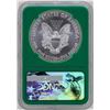 Image 2 : 2017 $1 American Silver Eagle Coin NGC MS70 Early Releases Green Core