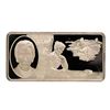 Image 1 : 500 Grain Sterling Silver Franklin Mint 100 Greatest Americans Ingot