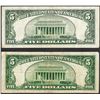 Image 2 : Lot of 1928C & 1928D $5 Legal Tender Notes