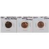 Image 1 : Lot of 1982 & 1989 Broadstruck Brockage Cents & 2001 Off-Center Cent ERROR Coins