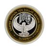 Image 1 : .999 Silver Luxor Las Vegas, NV Casino $10 Casino Limited Edition Gaming Token