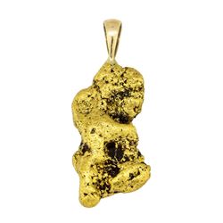 10.2 Gram Total Weight Gold Nugget Pendant