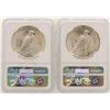 Image 2 : Lot of (2) 1923 $1 Peace Silver Dollar Coins NGC MS63