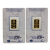 Image 2 : Lot of (2) Suisse 2.5 Gram Fine Gold Pamp Gold Bars