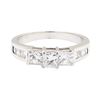 Image 2 : 18KT White Gold 1.30 ctw Diamond Ring