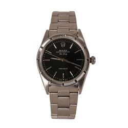Men's Rolex Stainless Steel Air King Wristwatch with Box & Papers