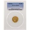 Image 1 : 1925-D $2 1/2 Indian Head Quarter Eagle Gold Coin PCGS MS61