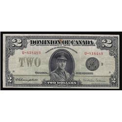 1923 $2 Dominion of Canada Bank Note